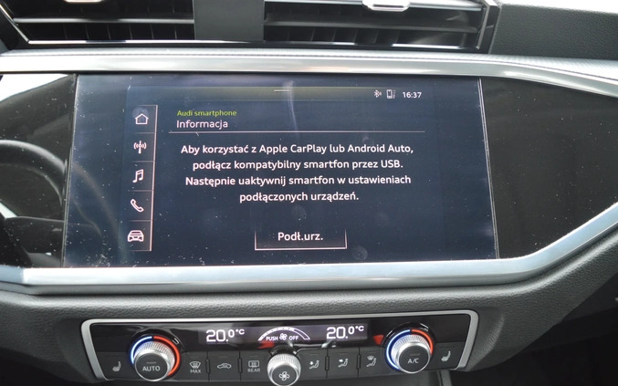 Audi Q3 cena 147500 przebieg: 45000, rok produkcji 2021 z Jutrosin małe 781